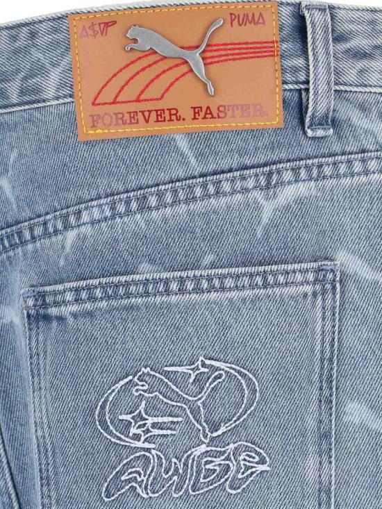 25FW 푸마 스트레이트 팬츠 63342801 Blue - PUMA