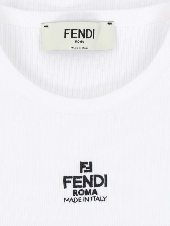 26SS 펜디 반팔 티셔츠 FS8110ANQMF0ZNM White - FENDI