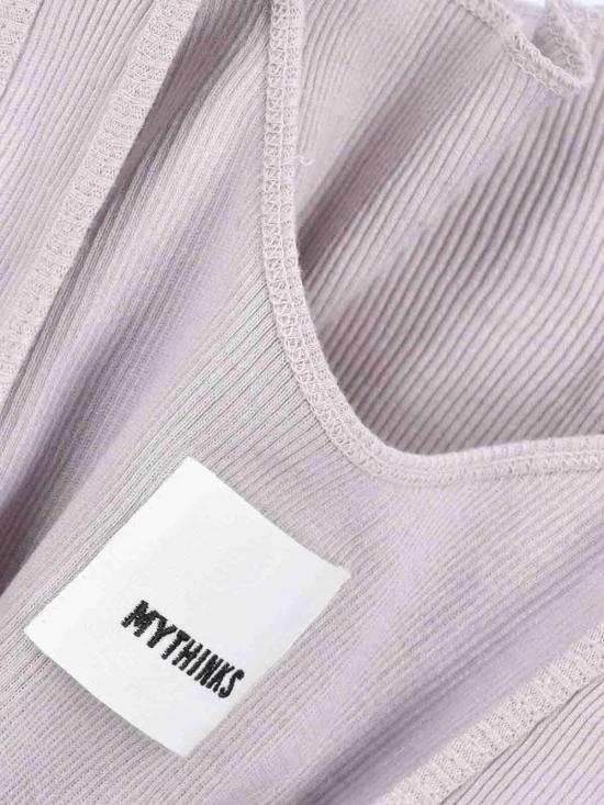 25FW 마이띵크스 민소매 티셔츠 MY701SNOWGREY Grey - MYTHINKS