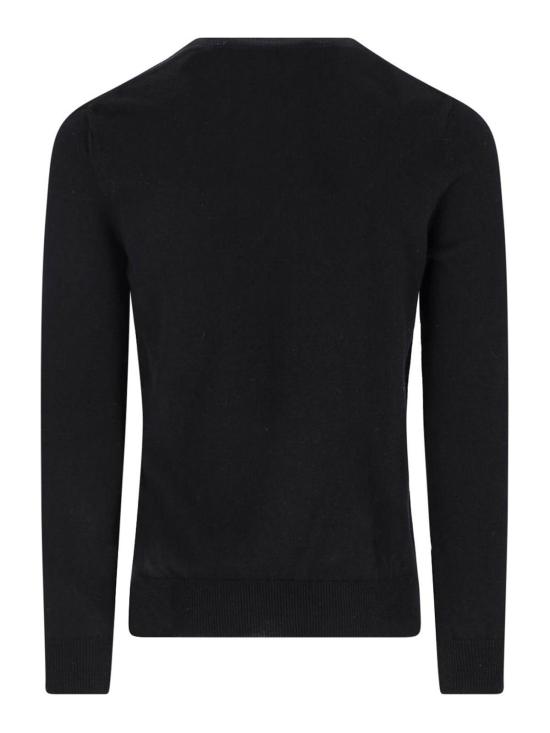 26FW 꼼데가르송 플레이 블랙 하트 브이넥 스웨터 AXN0180511 BLACK - COMME DES GARCONS