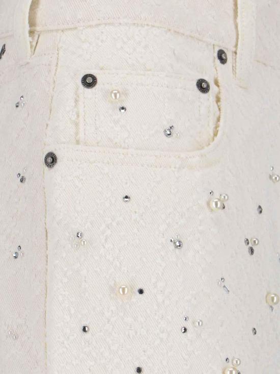 26SS 골든구스 스트레이트 팬츠 GWP00844P00084010190 White - GOLDEN GOOSE