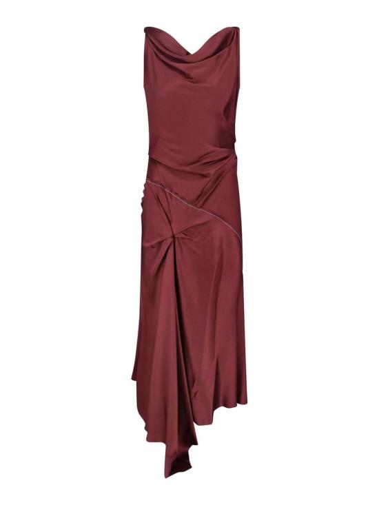 26SS 빅토리아 베컴 미디 스커트 1226WDR006029ACINNABARRED Red