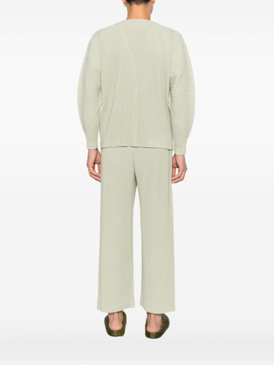 25FW 옴므 플리세 이세이 미야케 가죽 자켓 HP58JL10161 WAVELLITE GREEN DOM - HOMME PLISSE' ISSEY MIYAKE