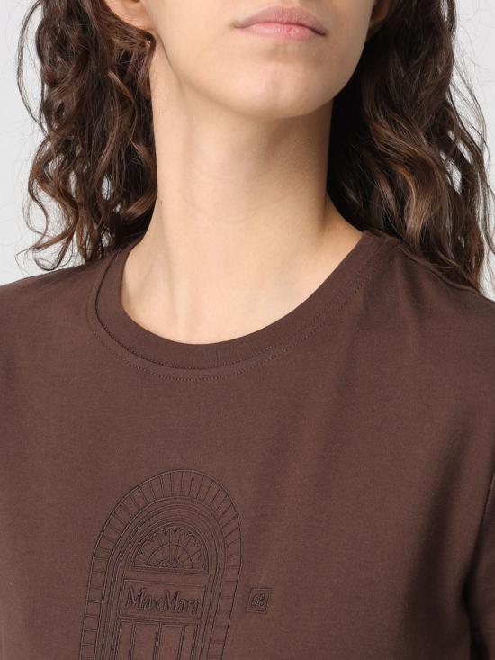 26SS 에스막스마라 반팔 티셔츠 2619971021600 004 Brown - 'S MAX MARA