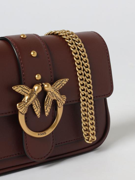 26SS 핑코 토트백 100061A0F1 R49Q Burgundy - PINKO