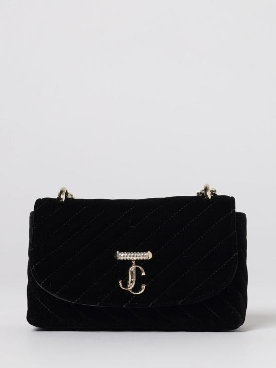 26SS 지미추 토트백 AVNCURVEXBODYSAJN BLACK SHINY GOLD Black