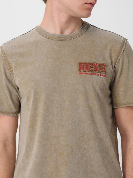 26SS 디젤 반팔 티셔츠 A209580KMAH 7DG Beige - DIESEL