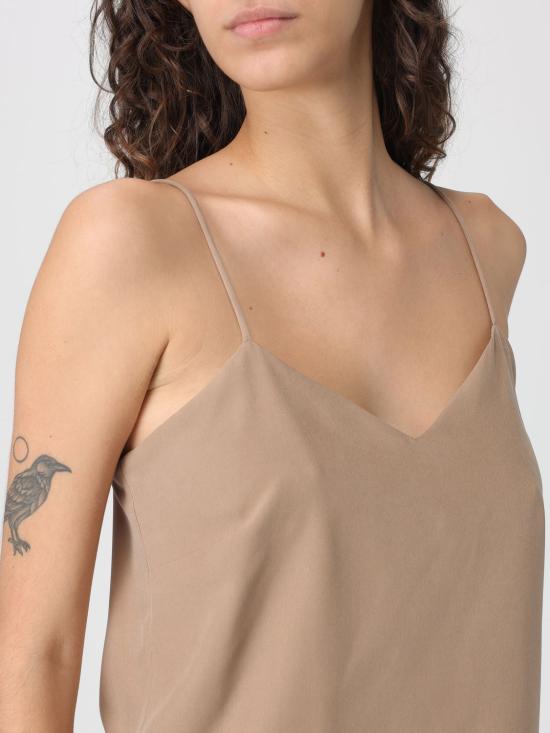 26SS 막스마라 민소매 티셔츠 2611161021600 016 Brown - MAX MARA