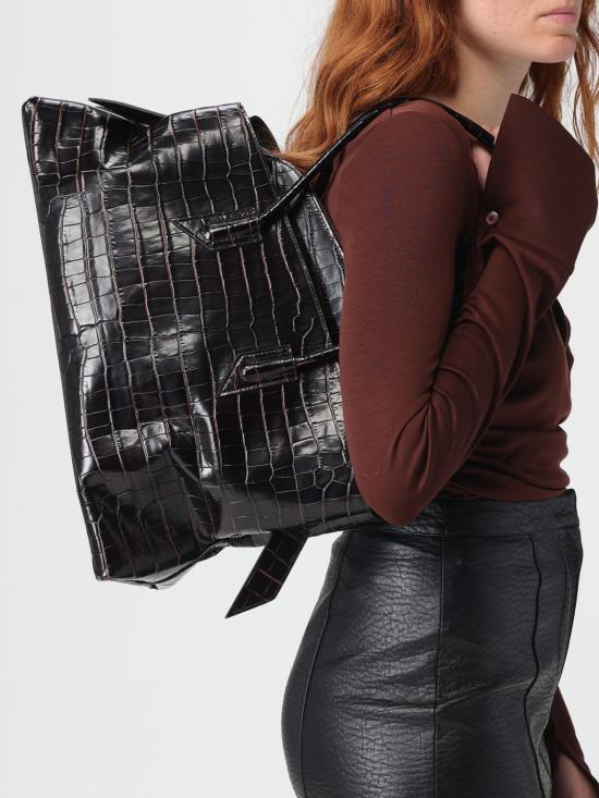 26SS 디 아티코 라 파세지아타 미디엄 탑 핸들 백 250WAH00054LBT021PR 207 Brown - THE ATTICO