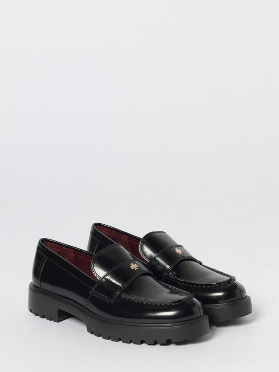 26SS 토리버치 러그 로퍼 163948 006 Black - TORY BURCH