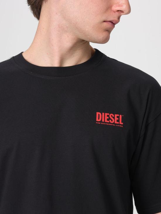 26SS 디젤 반팔 티셔츠 A200360EPCA 9XX Black - DIESEL