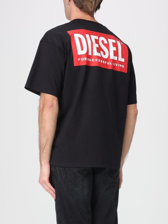 26SS 디젤 반팔 티셔츠 A200360EPCA 9XX Black - DIESEL