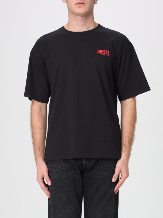 26SS 디젤 반팔 티셔츠 A200360EPCA 9XX Black