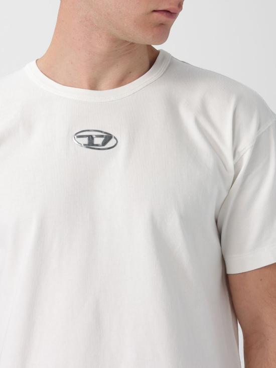26SS 디젤 반팔 티셔츠 A202970JMBB 141 White - DIESEL