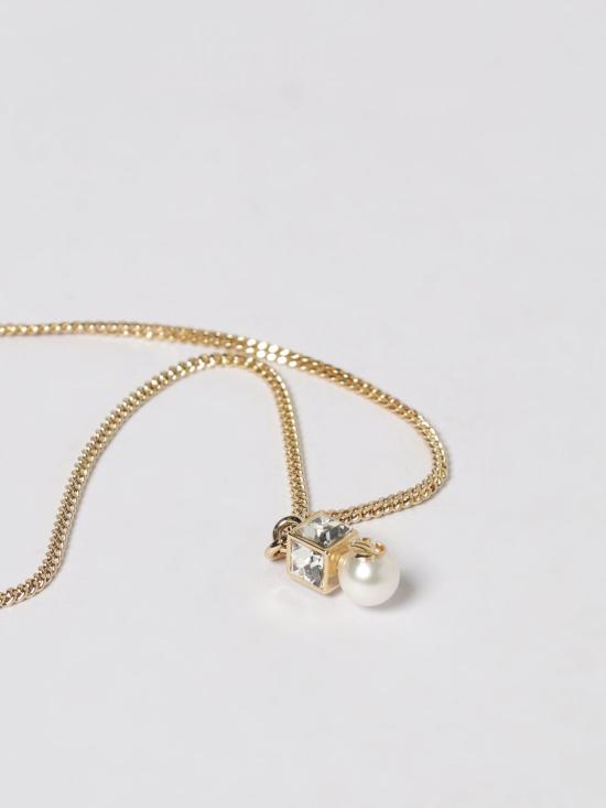 26SS 지미추 보석 JCPEARLCUBEPNDNTFTA GOLD WHITE CRYSTAL Gold - JIMMY CHOO