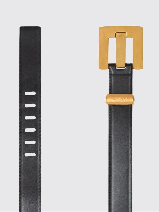 26SS 발망 레귤러 벨트 GN1WJ192LSLX 0PA Black - BALMAIN