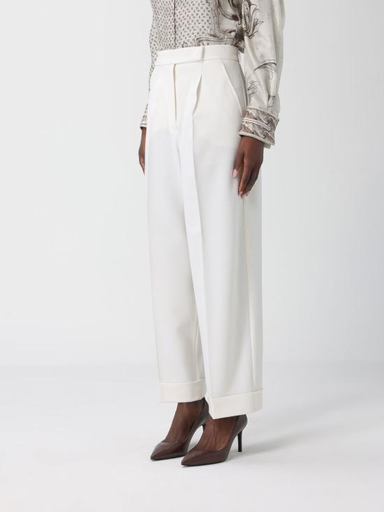 26SS 막스마라 스트레이트 팬츠 2611131111600 001 White - MAX MARA
