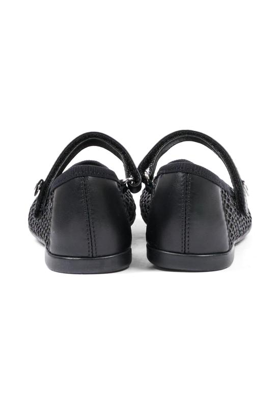 26SS [키즈] 모나리자 플랫 슈즈 87G002 7704 0050 BLACK - MONNALISA