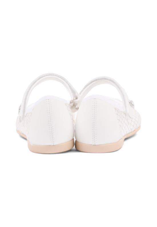 26SS [키즈] 모나리자 플랫 슈즈 87G002 7704 0099 WHITE - MONNALISA