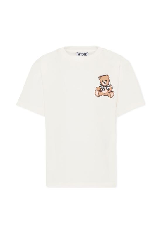 25FW [키즈] 모스키노 티셔츠 HKM060 LBA11 10063 IVORY