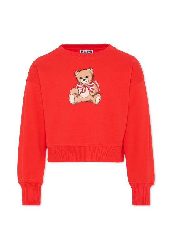 25FW [키즈] 모스키노 폴로 셔츠 HDF06G LDA16 50109 RED