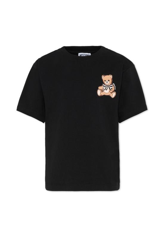 25FW [키즈] 모스키노 티셔츠 HKM060 LBA11 60100 BLACK