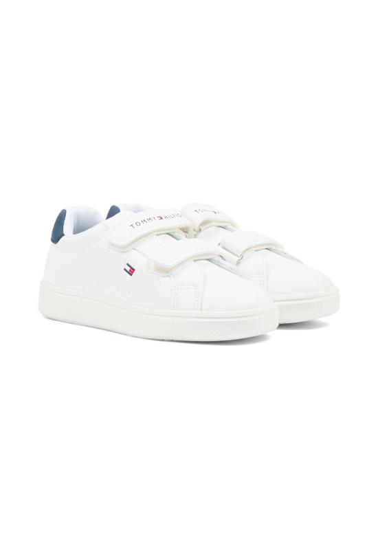 26SS [키즈] 타미힐피거 스니커즈 T1X9 34338 1355X336 WHITE - TOMMY HILFIGER