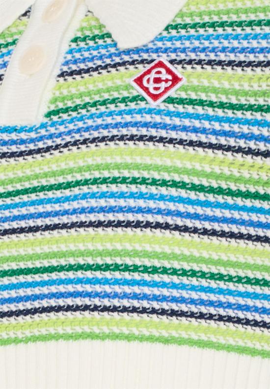 26SS [키즈] 카사블랑카 폴로 셔츠 KSP26 KW 1363 01 EX BC MULTICOLOR - CASABLANCA