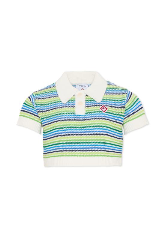 26SS [키즈] 카사블랑카 폴로 셔츠 KSP26 KW 1363 01 EX BC MULTICOLOR