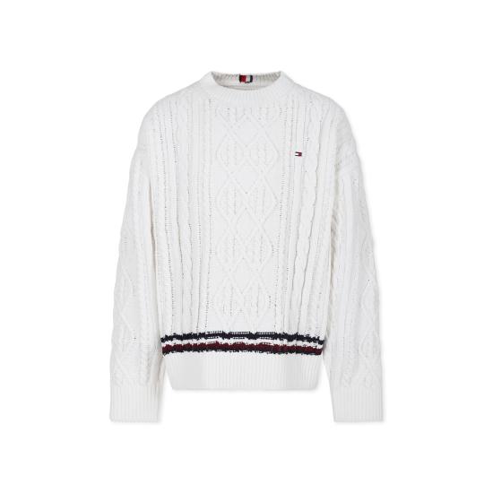 24FW [키즈] 타미힐피거 캐시미어 니트 KB0KB09257 Z00 IVORY