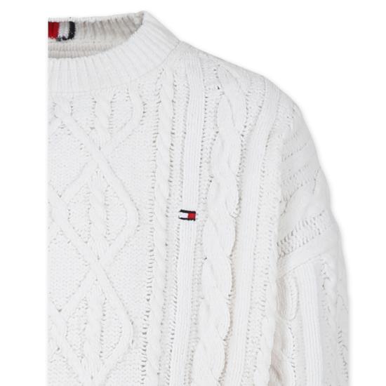 24FW [키즈] 타미힐피거 캐시미어 니트 KB0KB09257 Z00 IVORY - TOMMY HILFIGER