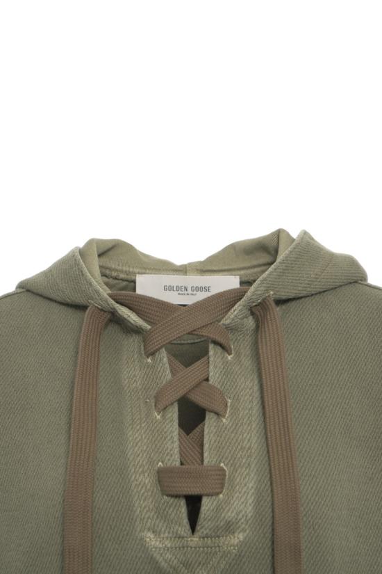 25FW 골든구스 후드 티셔츠 GWP02341 P002079 Green - GOLDEN GOOSE