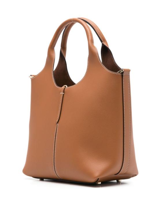 26FW 토즈 레더 미니 토트 쇼핑백 XBWEBRF0100UBL 2L83 BROWN - TODS
