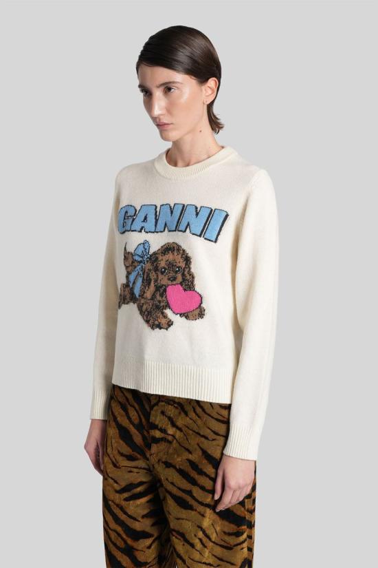 25FW 가니 스웨터 428888 K2562 Beige - GANNI