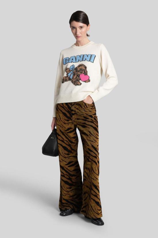 25FW 가니 스웨터 428888 K2562 Beige - GANNI