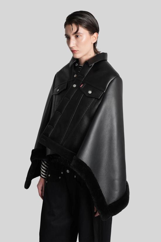 25FW 와타나베 준야 가죽 자켓 430680 JP J201 W25 Black - JUNYA WATANABE