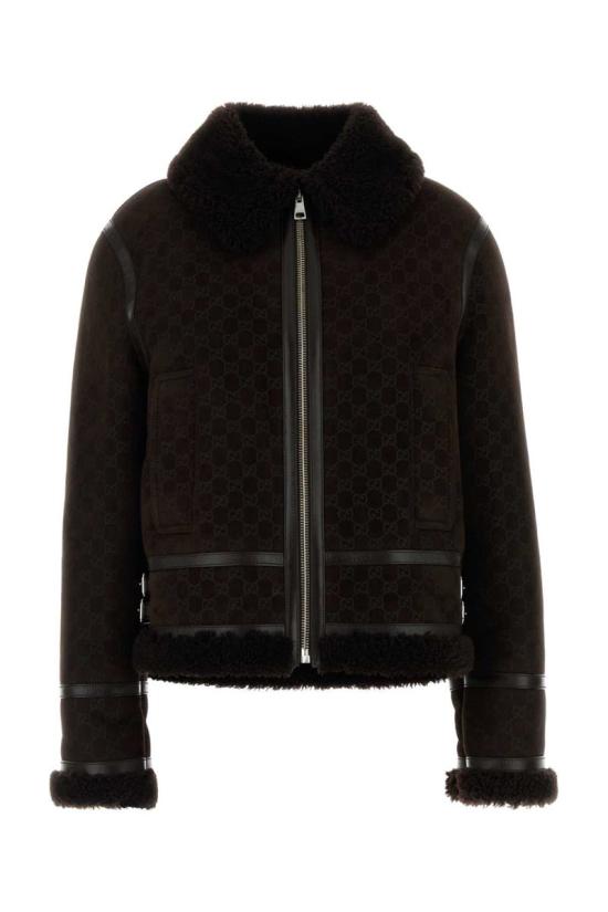 25FW 구찌 프린트 스웨이드 쉐어링 자켓 835526XSAGB 2037 PRINTED