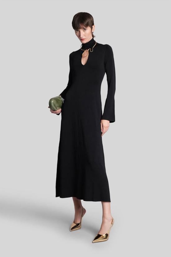 25FW 컬트 가이아 롱 원피스 428611 DR28952YN2051 Black - CULT GAIA