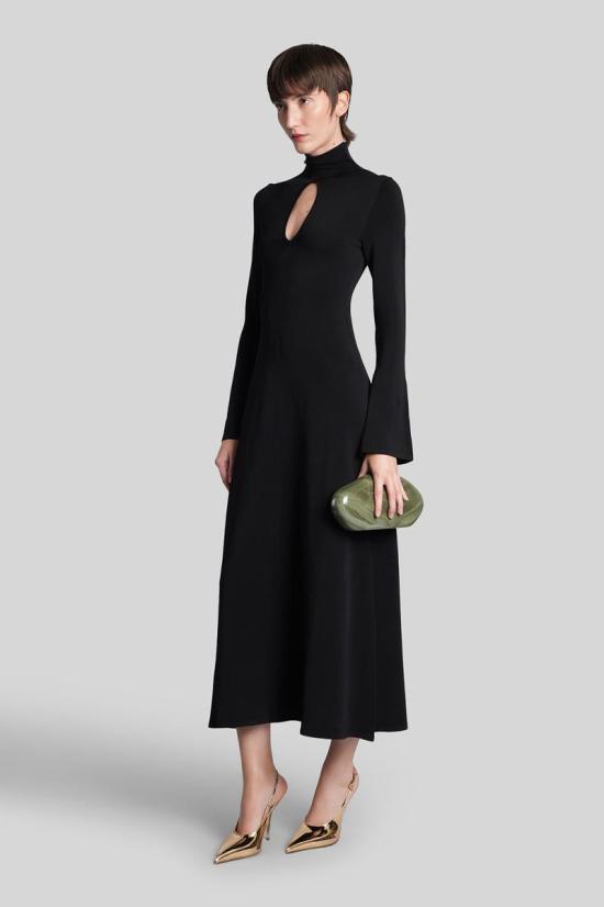 25FW 컬트 가이아 롱 원피스 428611 DR28952YN2051 Black - CULT GAIA