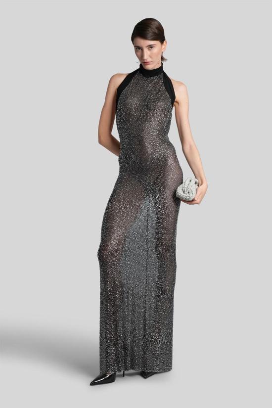 25FW 누에 롱 원피스 430536 2503DR00101 Black - NUÈ