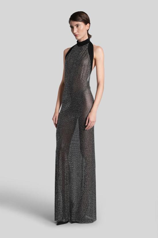 25FW 누에 롱 원피스 430536 2503DR00101 Black - NUÈ