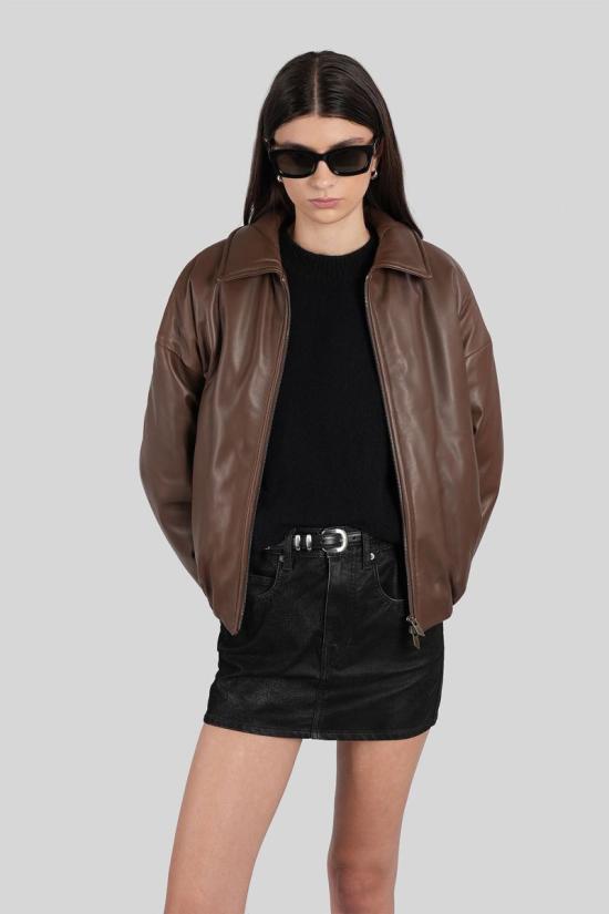 25FW 살바토레 산토로 가죽 자켓 429916 49073 D BROWN - SALVATORE SANTORO