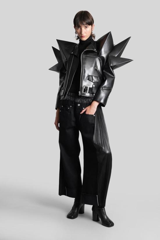 25FW 와타나베 준야 가죽 자켓 426158 JP J027 W25 Black - JUNYA WATANABE