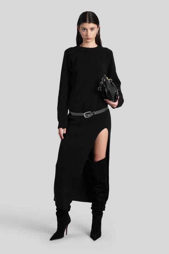 25FW 라니우스 롱 원피스 430493 F5LAWOKD086 Black - LANEUS