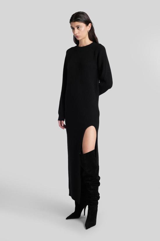 25FW 라니우스 롱 원피스 430493 F5LAWOKD086 Black - LANEUS