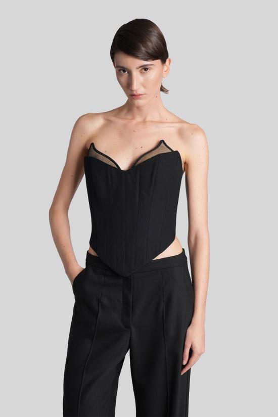 25FW 누에 민소매 티셔츠 430542 2501TP00101 Black