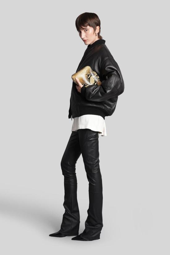 25FW 살바토레 산토로 가죽 자켓 429149 49071 D Black - SALVATORE SANTORO