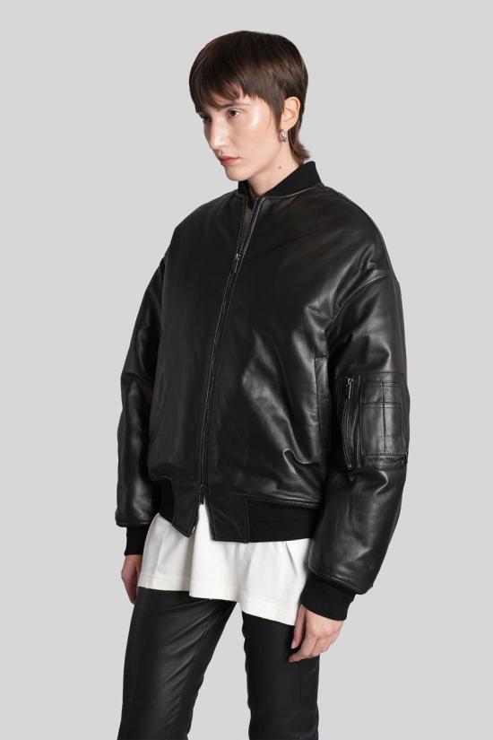 25FW 살바토레 산토로 가죽 자켓 429149 49071 D Black - SALVATORE SANTORO