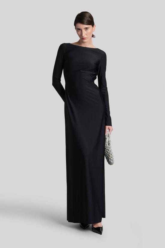 25FW 누에 롱 원피스 430543 2402DR00601 Black - NUÈ