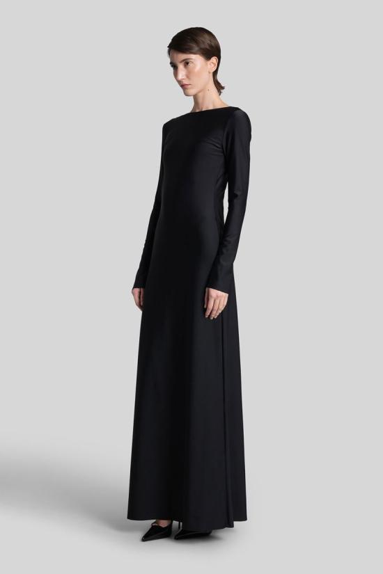 25FW 누에 롱 원피스 430543 2402DR00601 Black - NUÈ